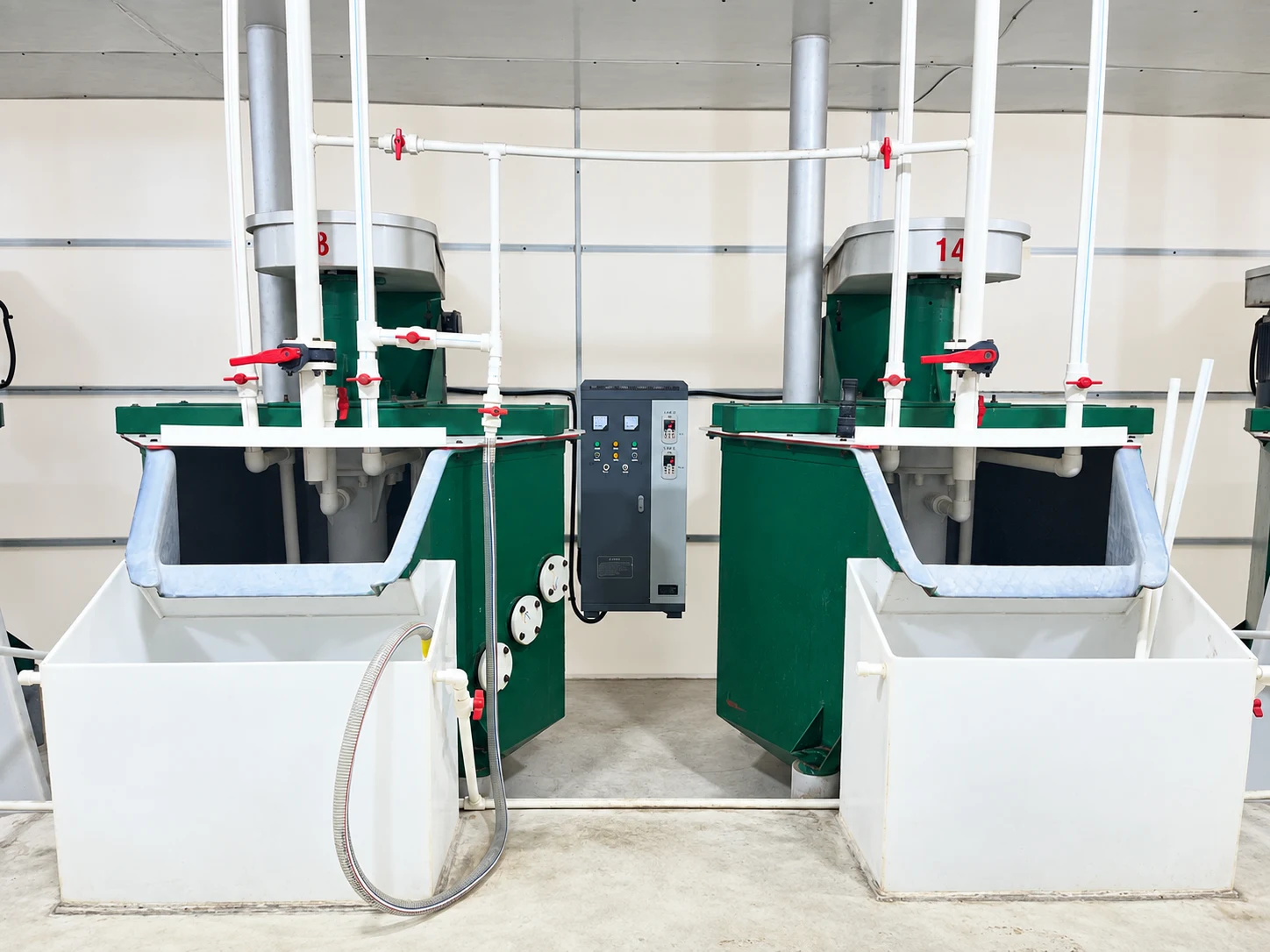 Flotation equipment, piping and control cabinet